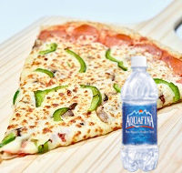 Pizza Slice w/500ml Water